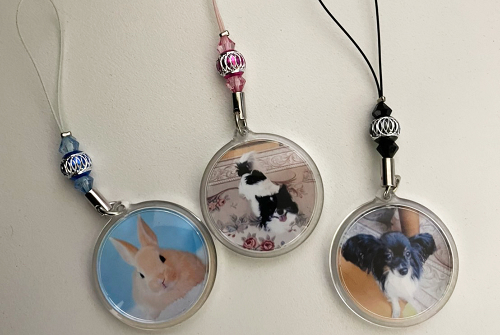 写真付きストラップ